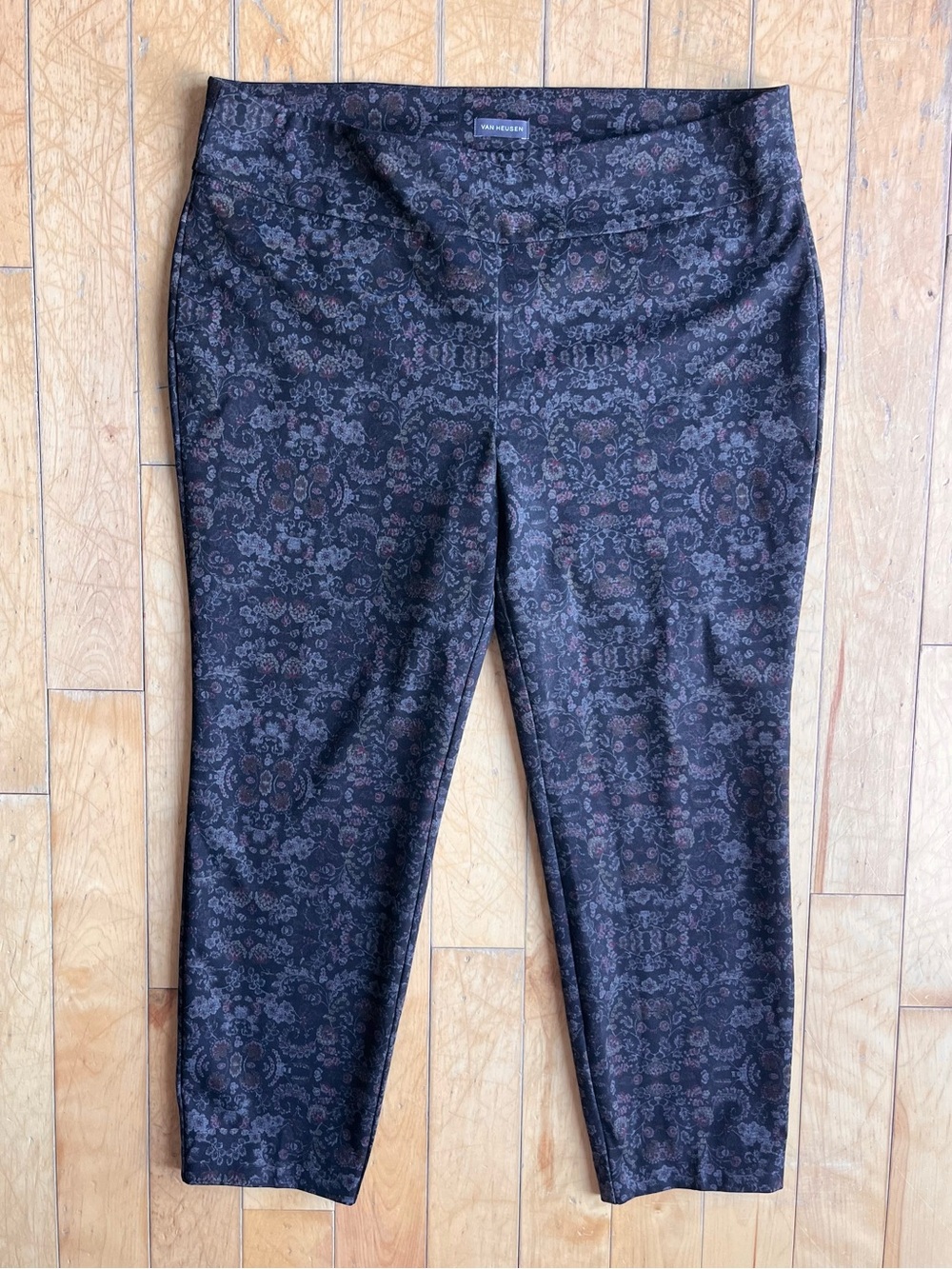 Van Heusen Paisley Modern Slim Fit Stretch Pants Size 16